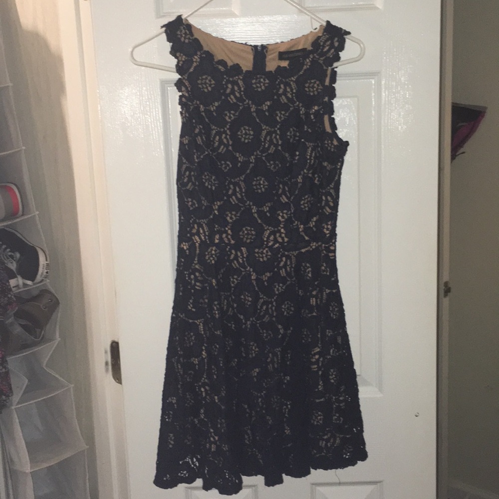 Women’s Navy Crochet Detail Dress